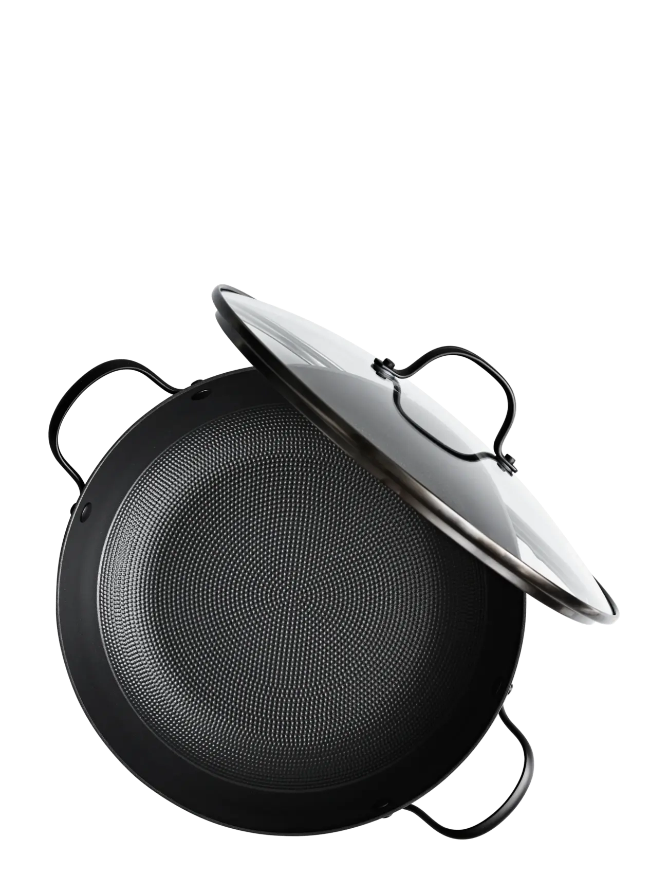 Satake - 30 cm tractor pan in lightweight cast iron Honeycomb ceramic coating - black - 2