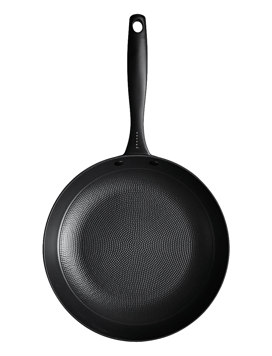 Satake - 28 cm frying pan in lightweight cast iron Honeycomb ceramic coating - bratpfannen - black - 2