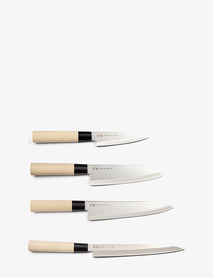 Satake - 4 knives Balsa box - grey - 0