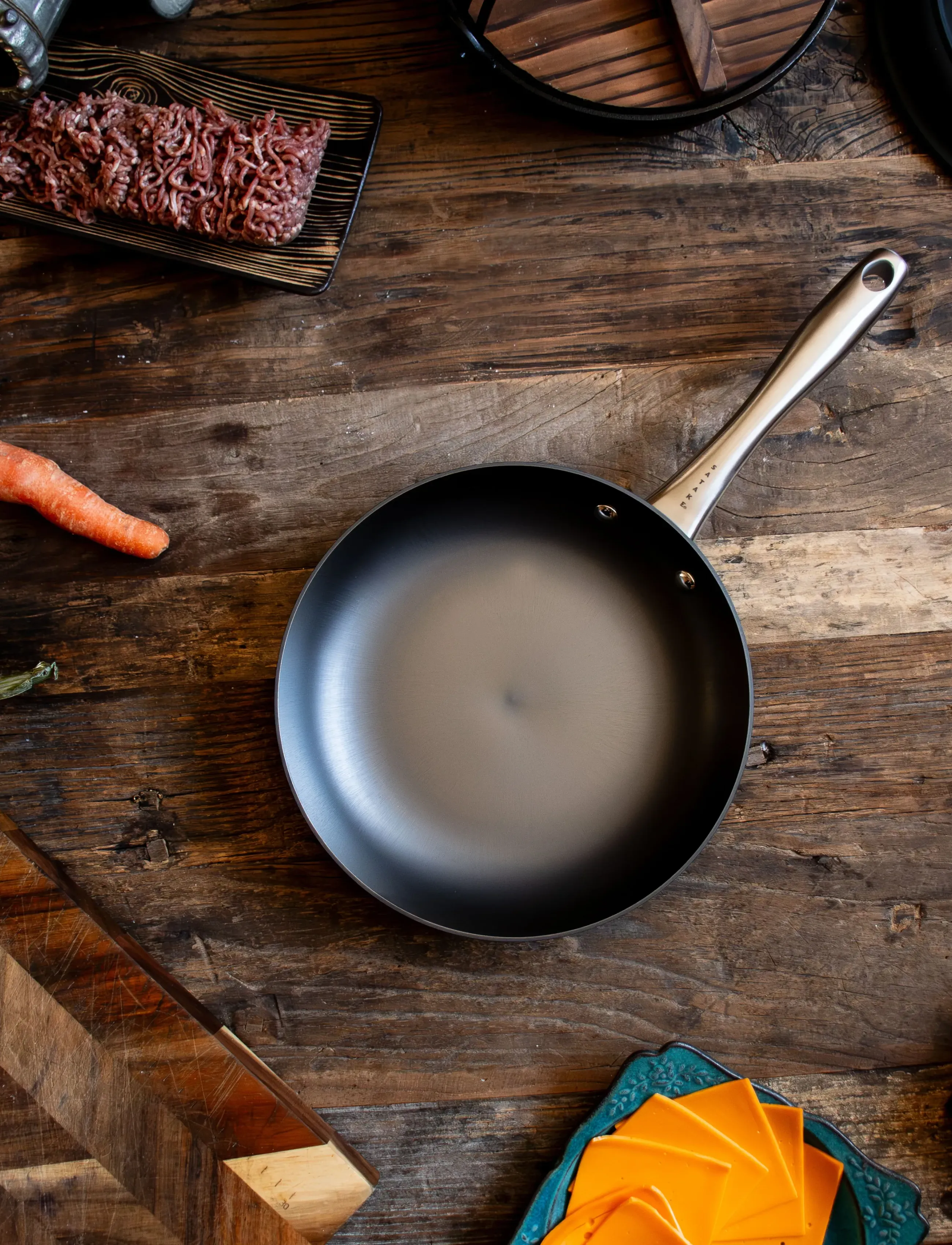 Satake - Cast Iron Nitriding frying pan - bratpfannen - black - 3