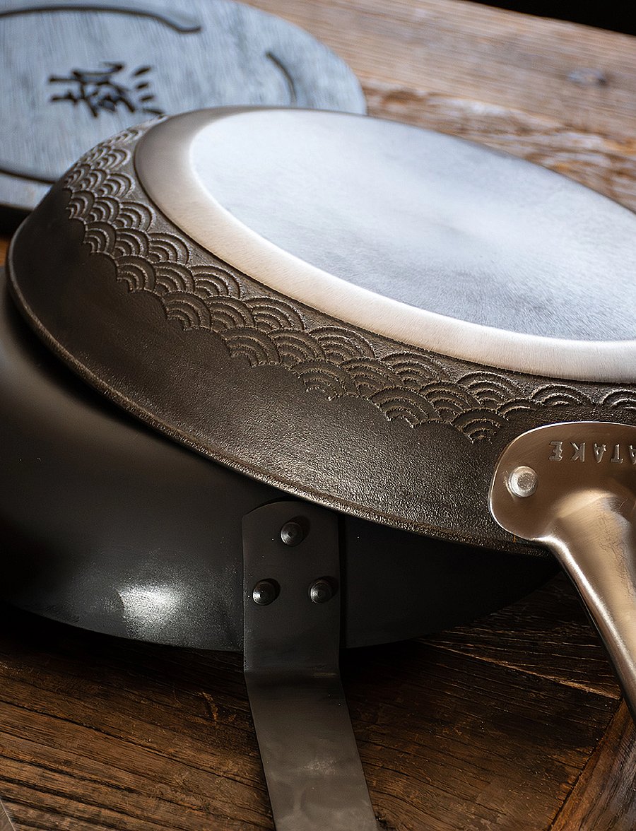 Satake - Cast Iron Nitriding frying pan - bratpfannen - black - 5