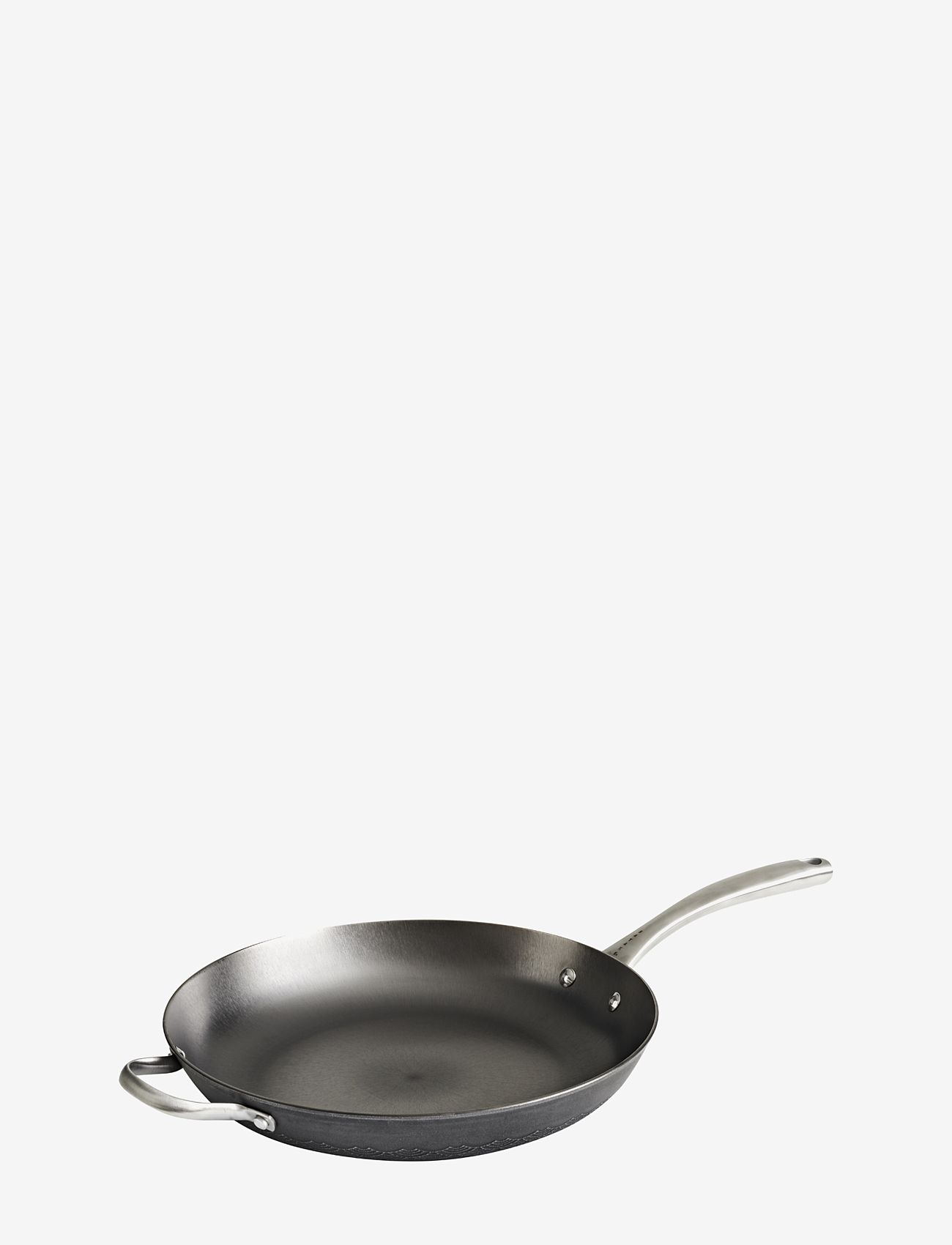 Satake - Cast Iron Nitriding frying pan with helping handle - shop by price - black - 0