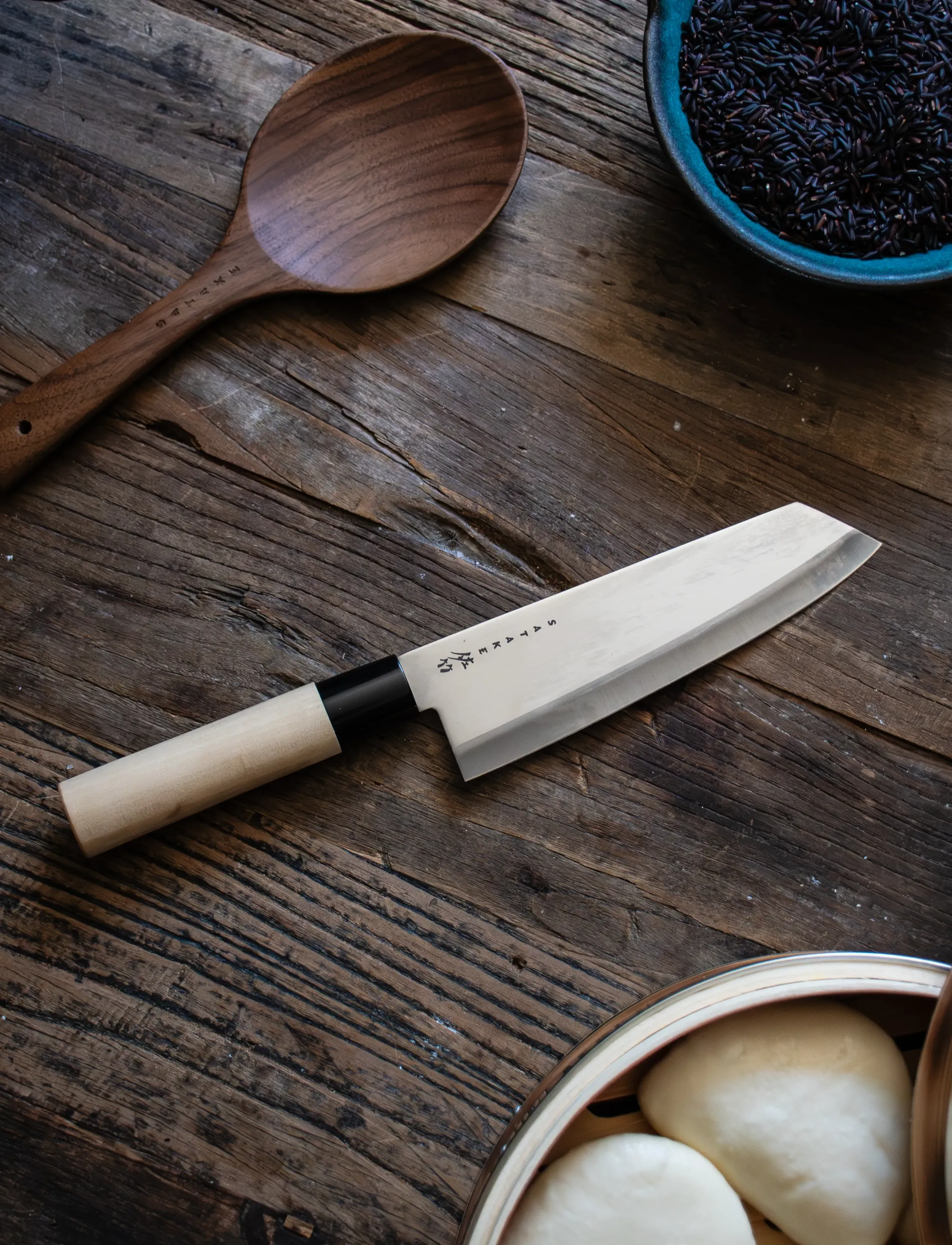 Satake - Houcho Bunka - santoku messer - grey - 2