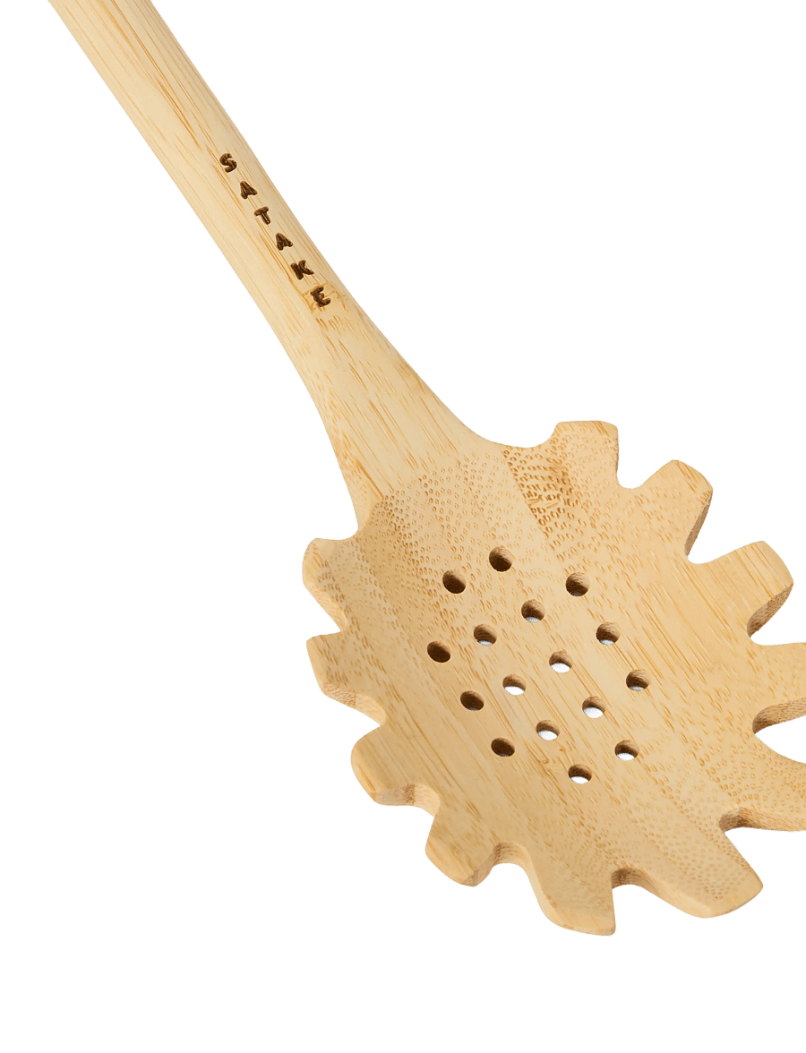 Satake - Spaghetti Spoon Bamboo - lusikad, kulbid ja pannilusikad - brown - 4