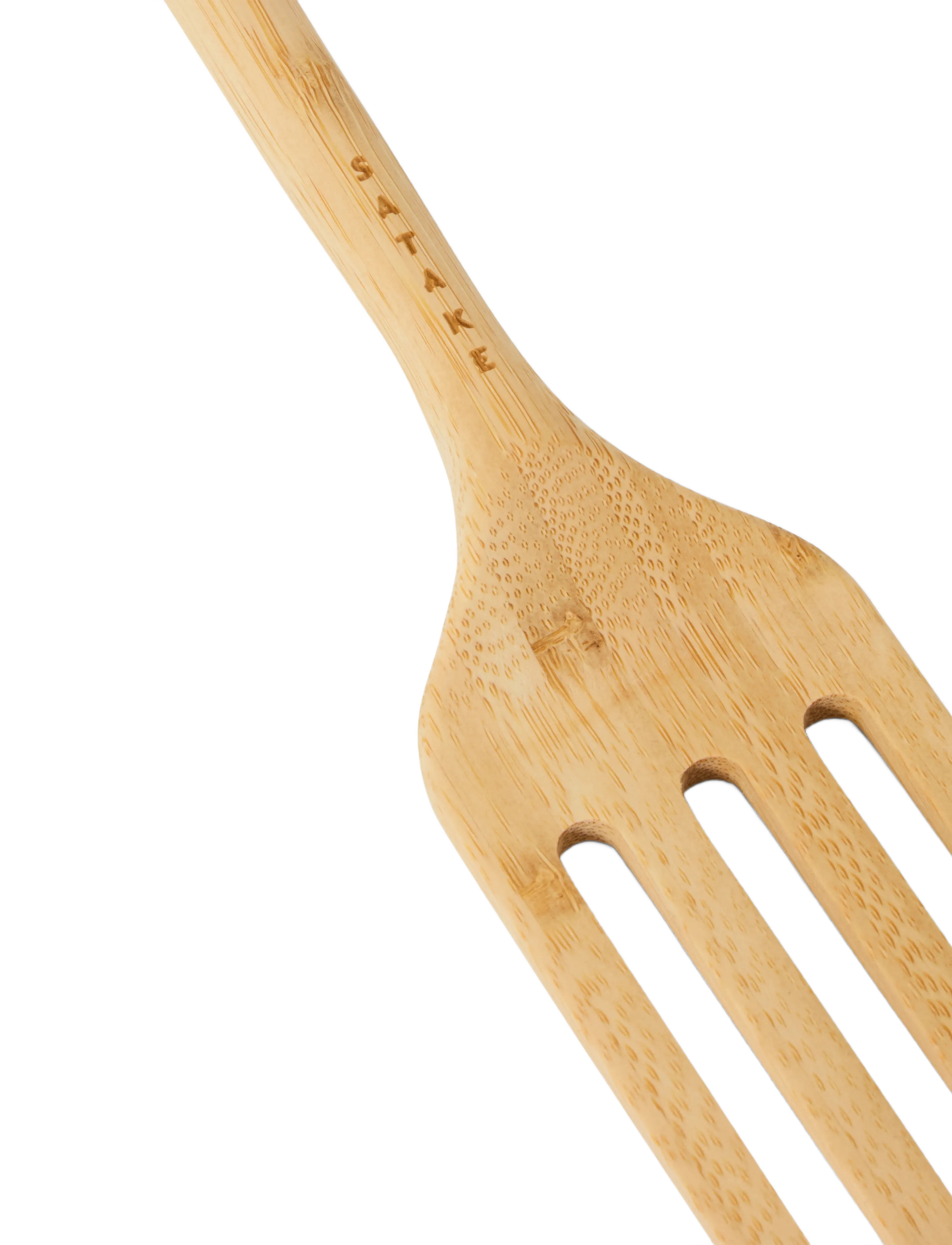 Satake - Fork Bamboo - salad cutlerys - brown - 4