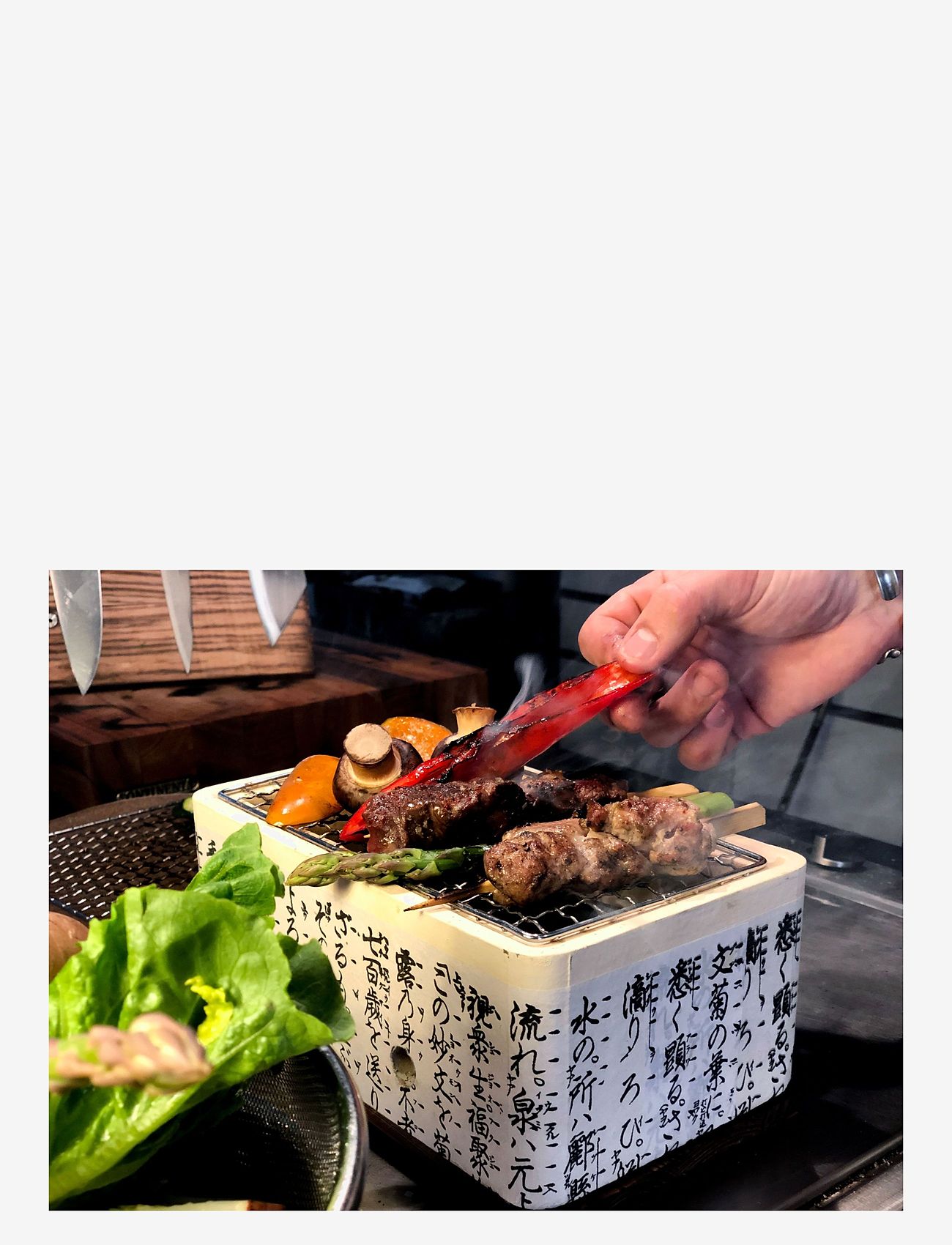 Satake - Satake rectangular Hibachi BBQ - beige - 2