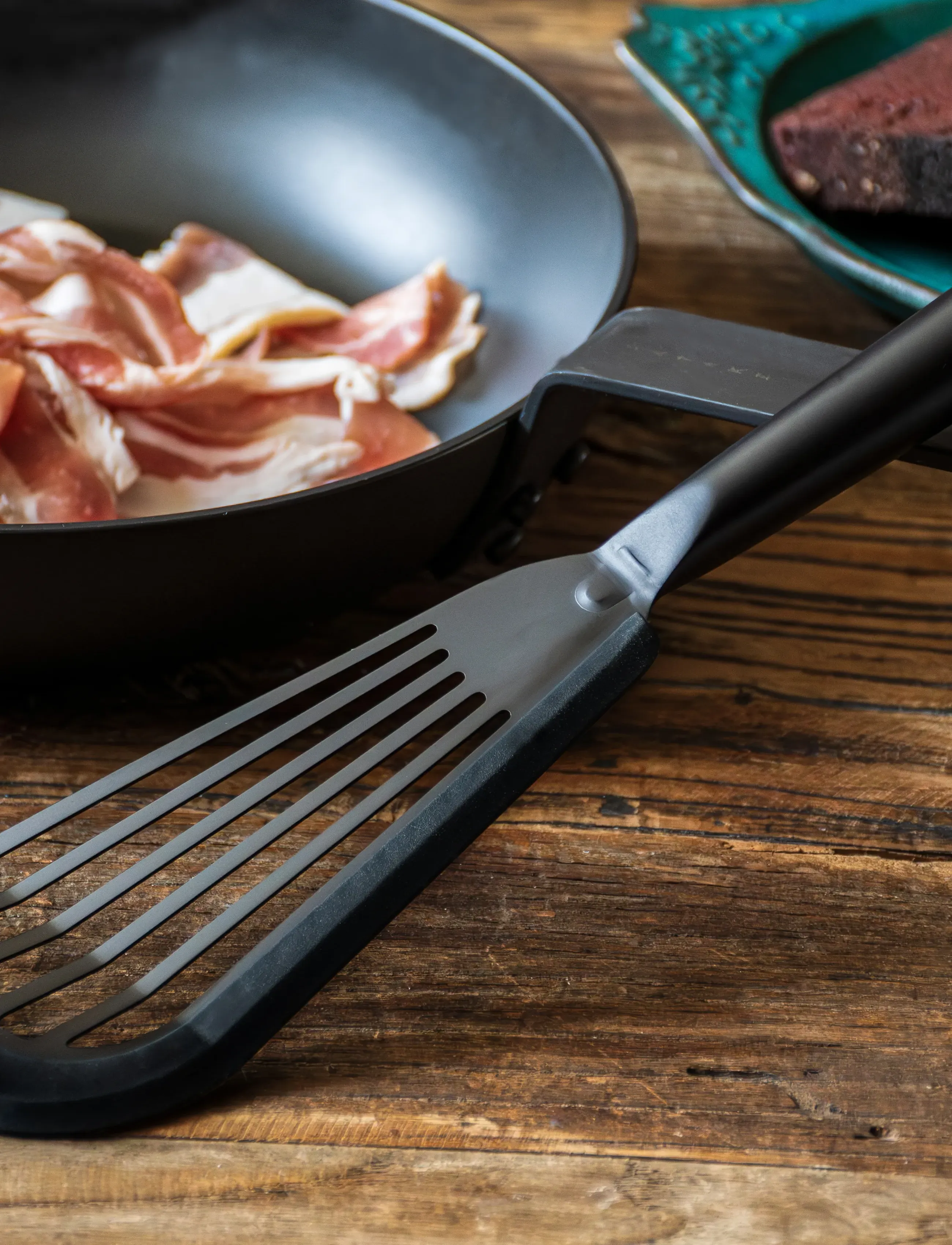Satake Spatula, L:30 cm, Kitchen Tools, Schwarz - Spatulas, Homeware