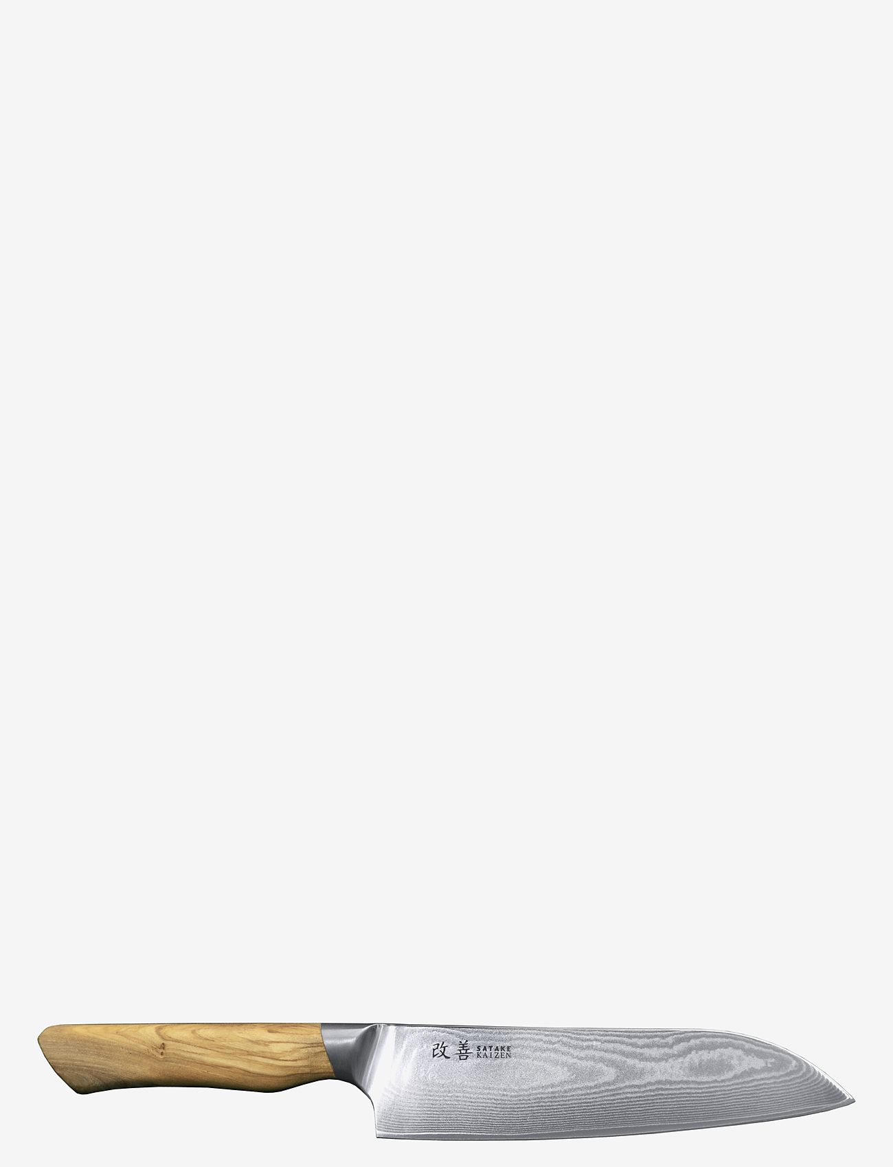 Satake - Kaizen Santoku Chef's Knife 18cm - olive beige and steel - 0