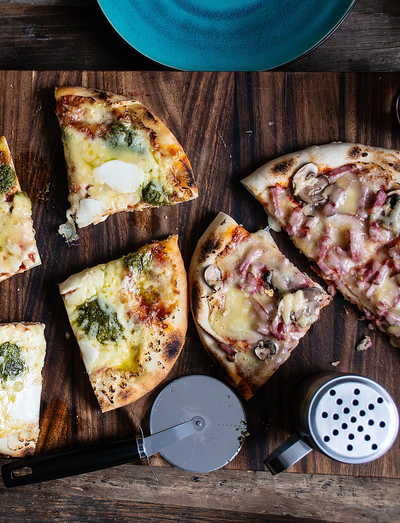 Satake - Pizza Set, Stainless steel, black handle - pitsatarbed - brown/silver - 5