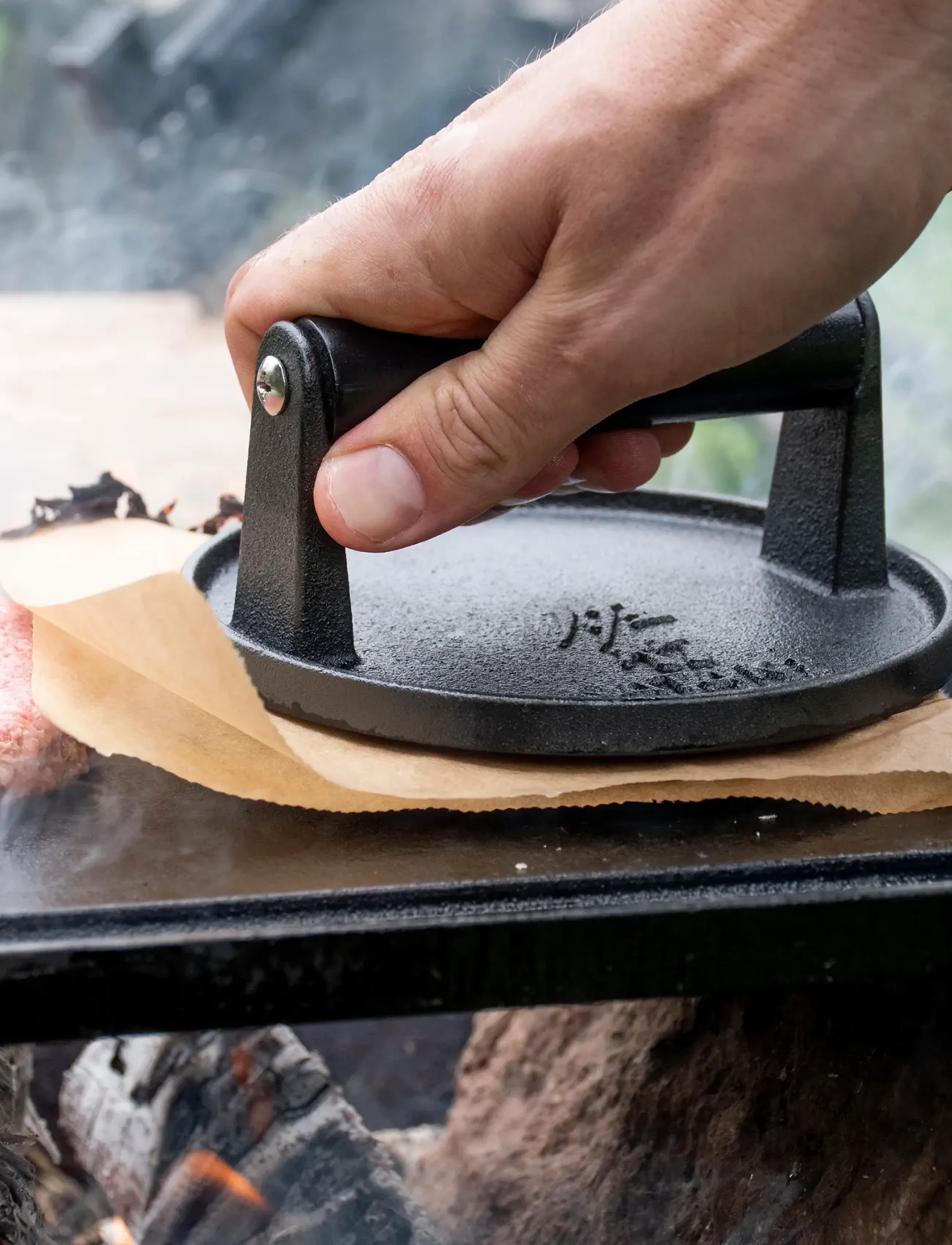 Satake - Satake Outdoor Burgerpress - black - 2