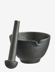 Satake - Nabe Pestle and Mortar, castiron Ø 15,5 cm - mortlar - black - 0