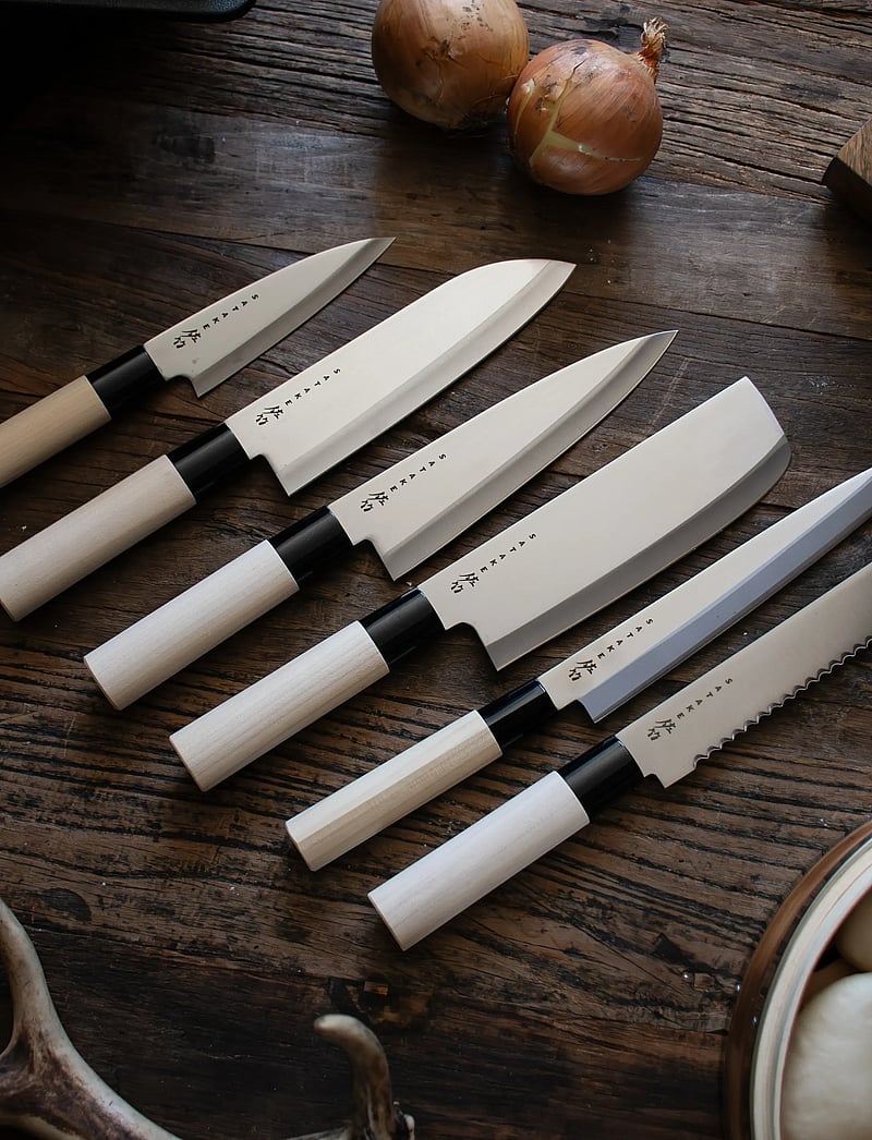 Satake - Knife set in balsa box. Six knives in balsa box. (SVK001, SVK002, SVK003, SVK006, SVK009 and SVK011) - noakomplektid - grey - 4