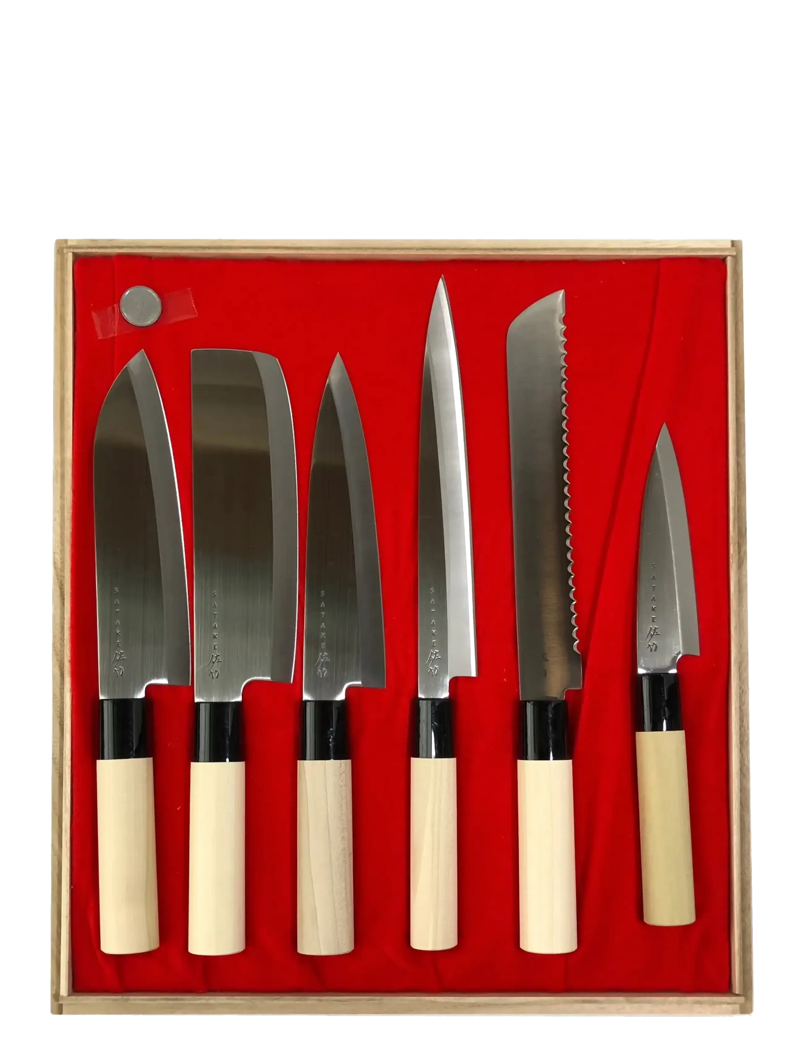 Satake - Knife set in balsa box. Six knives in balsa box. (SVK001, SVK002, SVK003, SVK006, SVK009 and SVK011) - peilių rinkiniai - grey - 3
