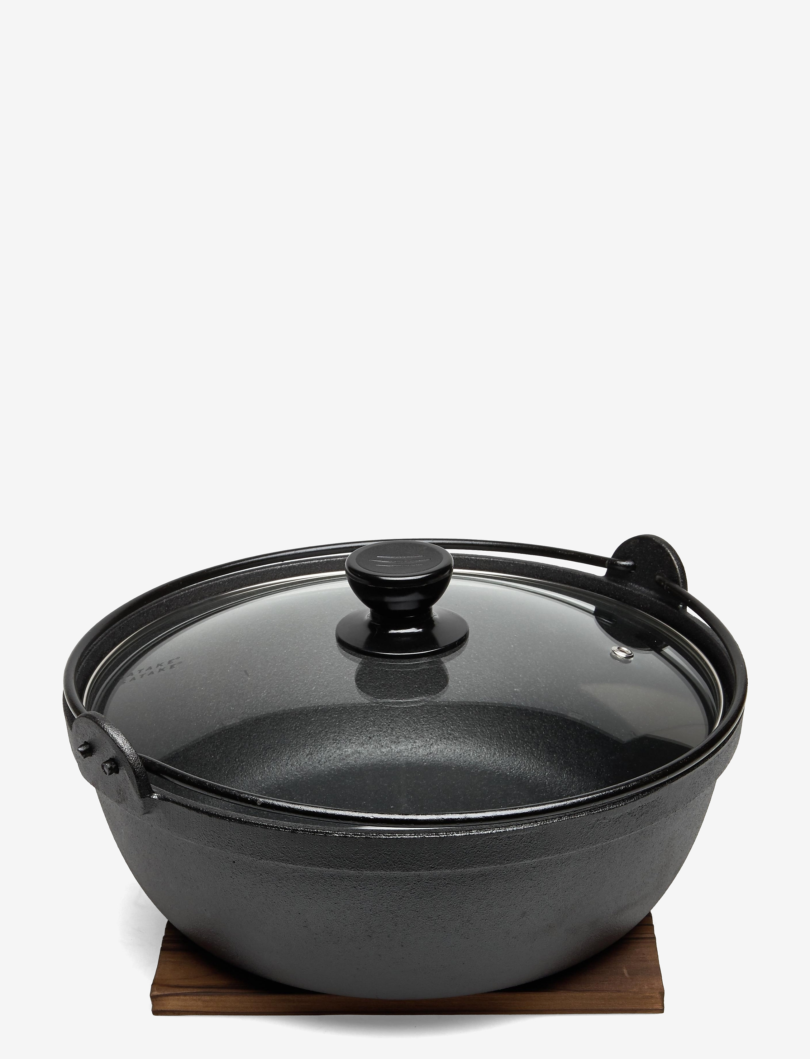 Satake - Satake Nabe cast iron pot 27 cm - stegepander & kogegrej - black - 2