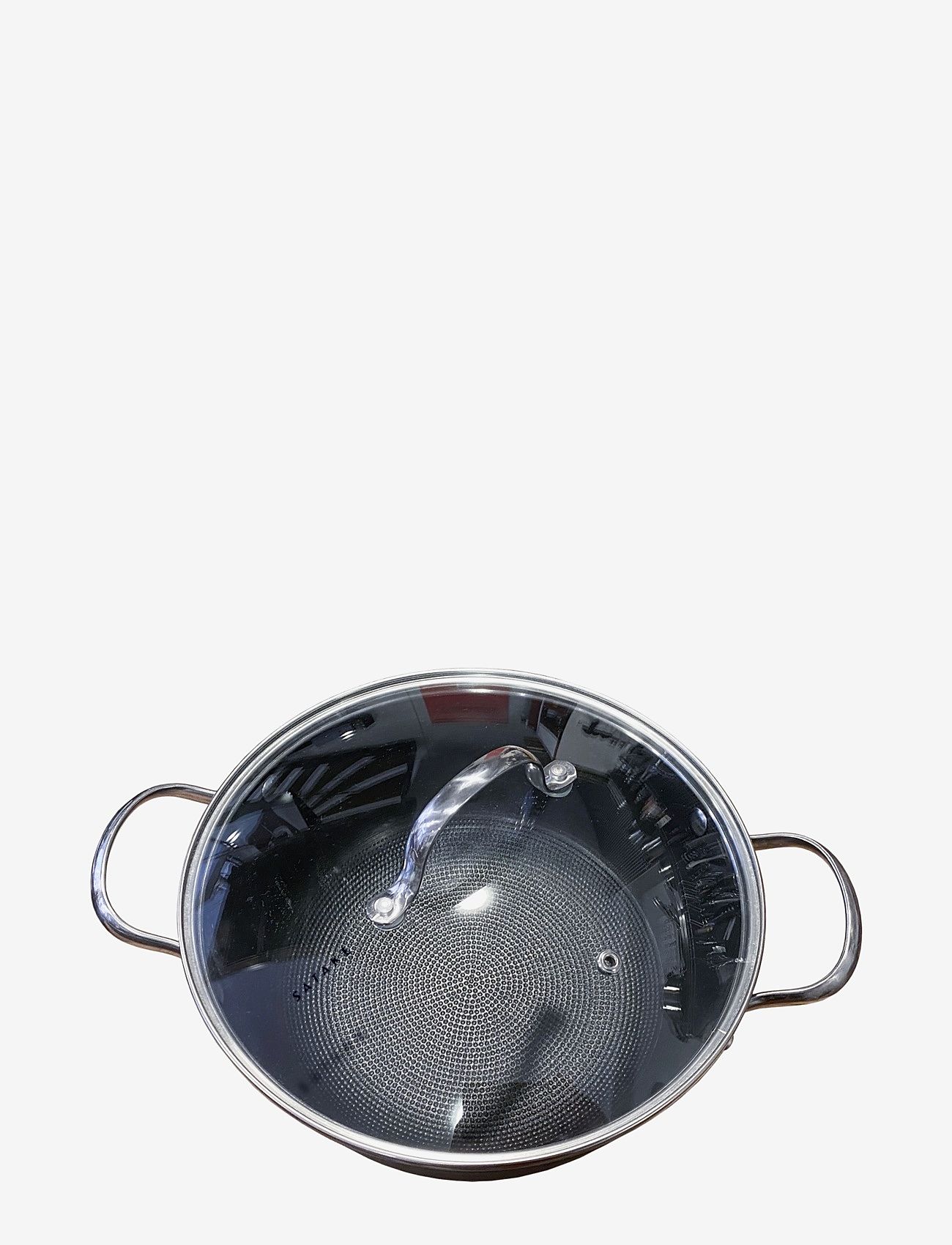 Satake - 24 cm casserole with glasslid and honeycomb pattern - køb efter pris - black - 0