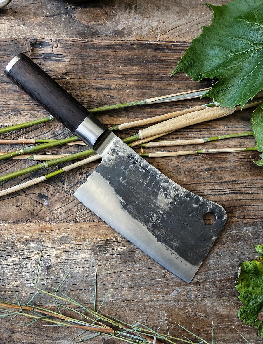 Satake - Satake Chopper knife - santoku naži - brown and steel - 2