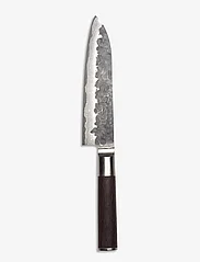 Satake - Satake Santoku knife - santoku knives - brown and steel - 0