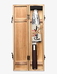 Satake - Satake Santoku knife - najniższe ceny - brown and steel - 2
