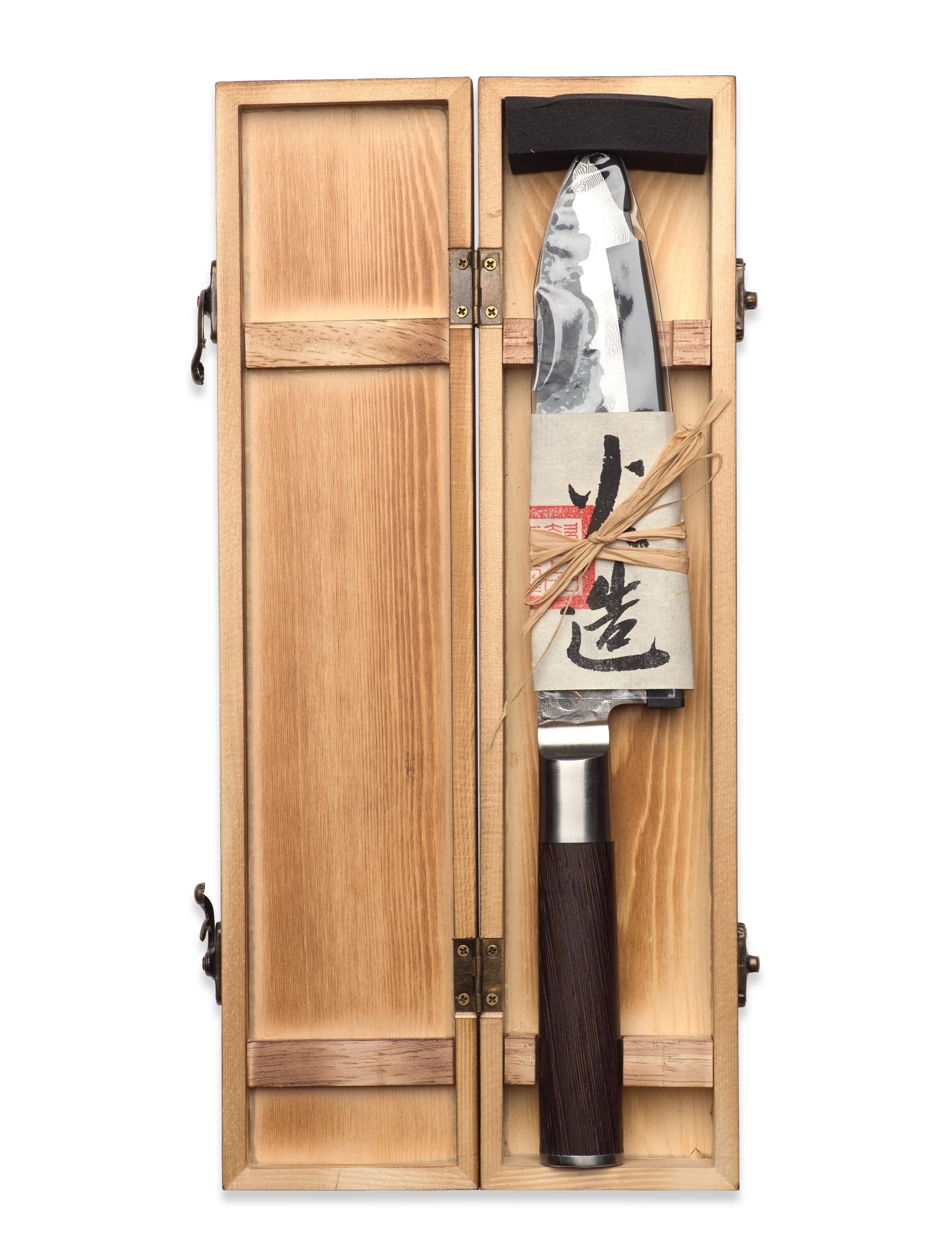 Satake - Satake Kuro Santoku - santokuknivar - brown and steel - 2
