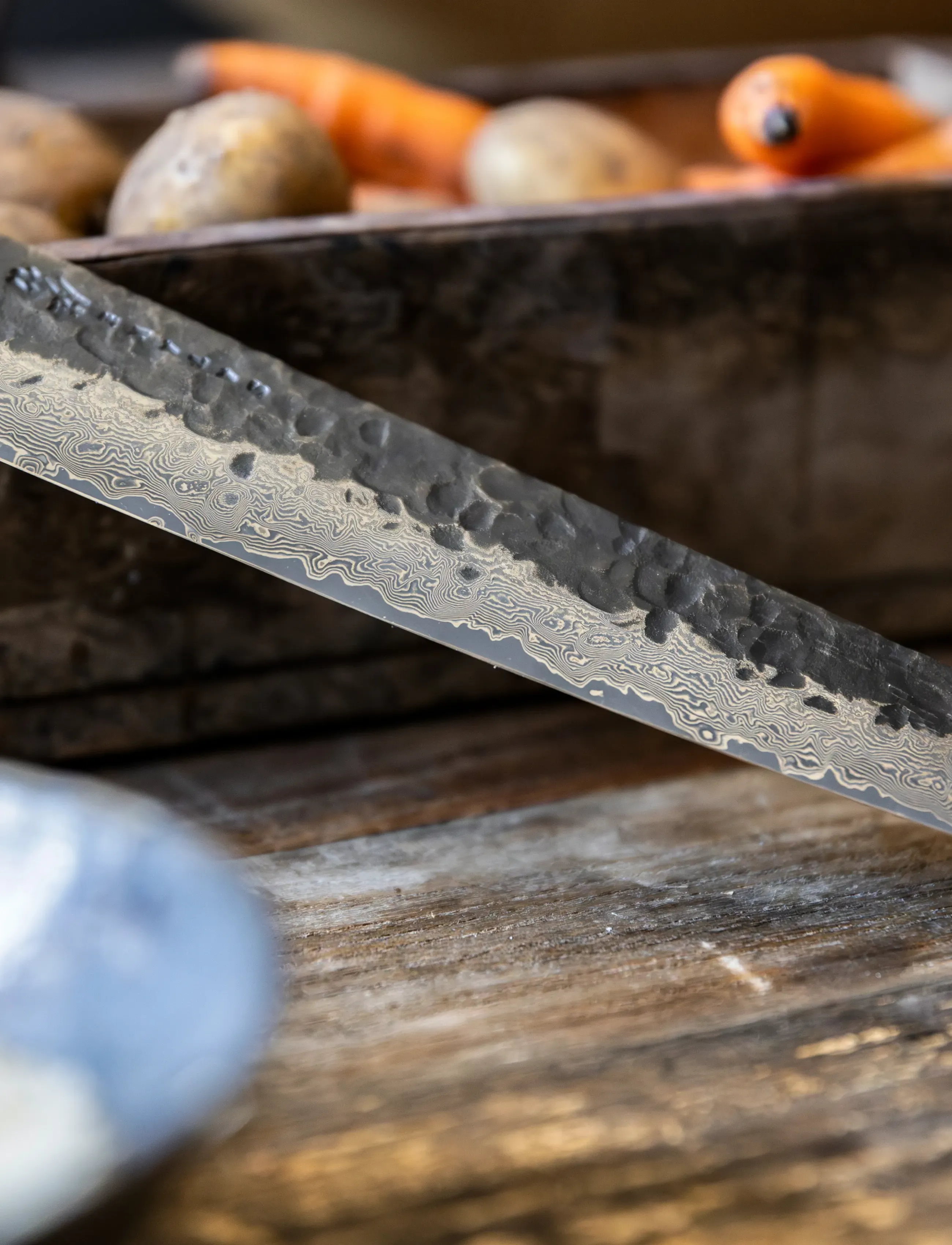 Satake - Kuro Kiritsuke, 23 cm - brown and steel - 2