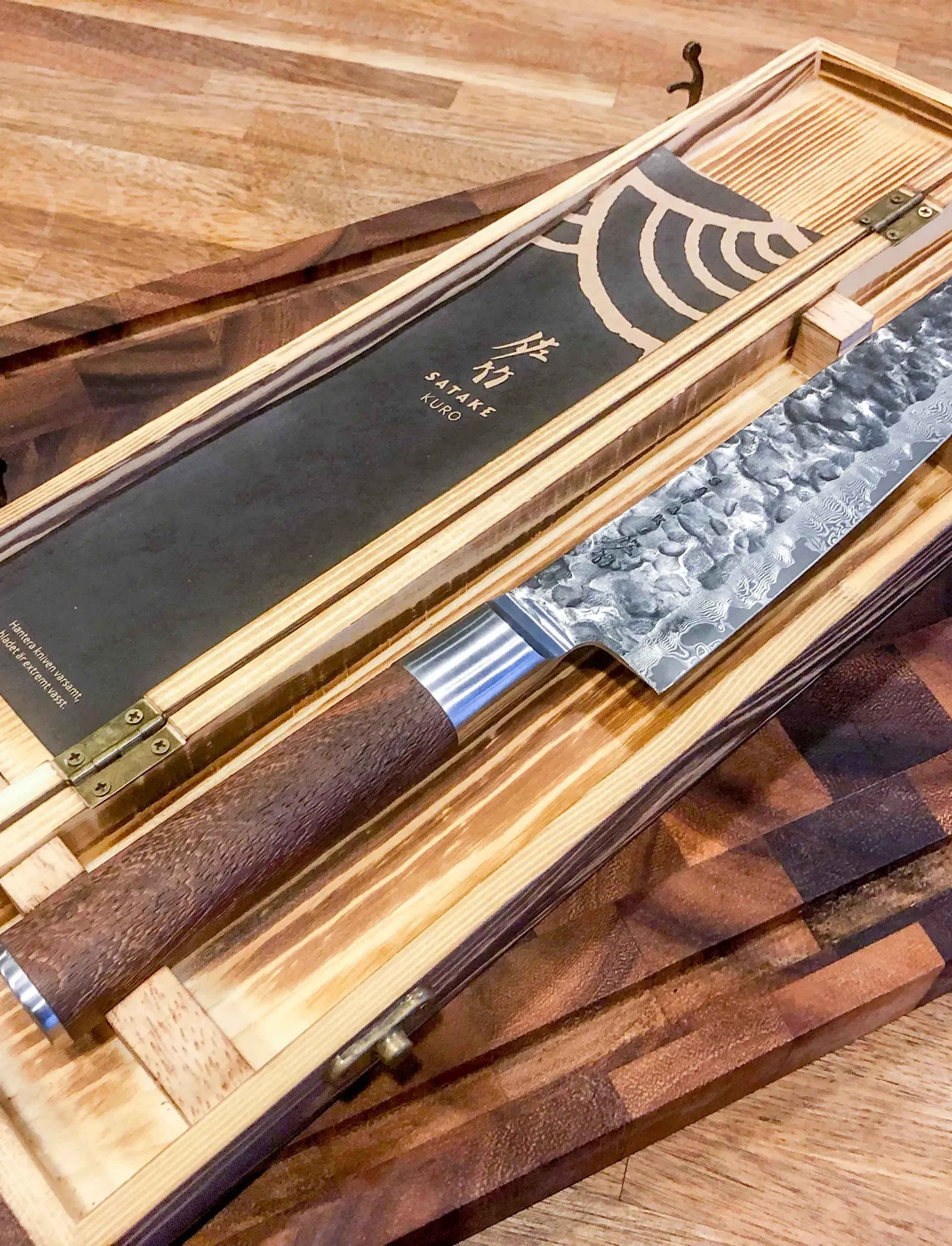 Satake - Kuro Kiritsuke, 23 cm - brown and steel - 3