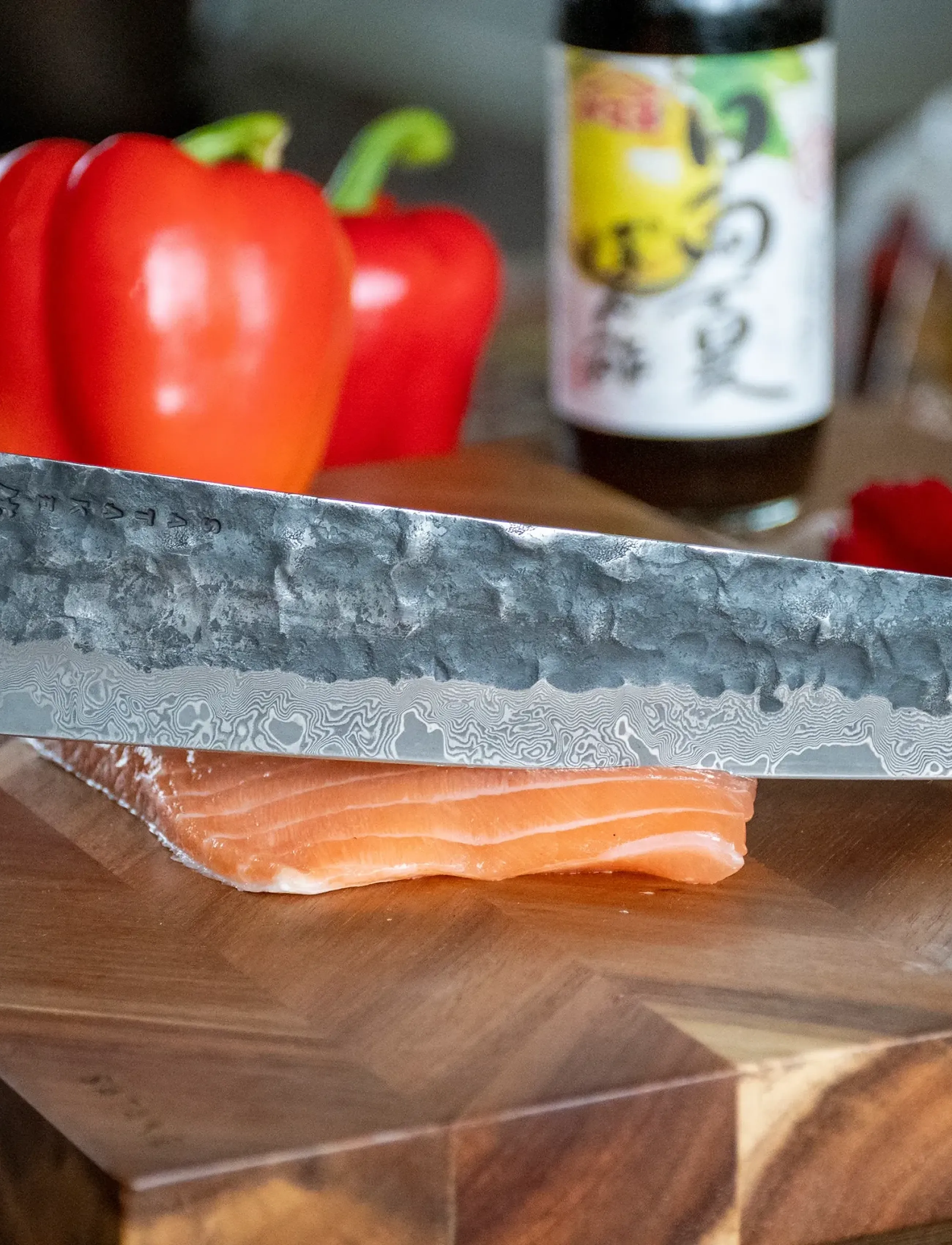 Satake - Kuro Kiritsuke, 23 cm - brown and steel - 4
