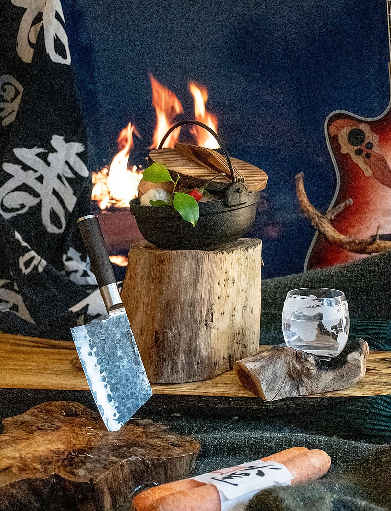 Satake - Kuro Sakata 14 cm blade in wooden gift box - santoku noad - silver - 2