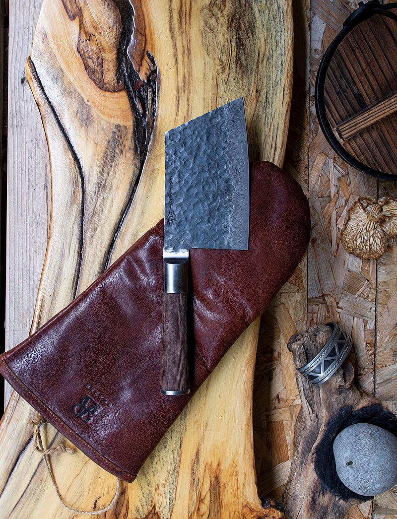 Satake - Kuro Sakata 14 cm blade in wooden gift box - santoku noad - silver - 3