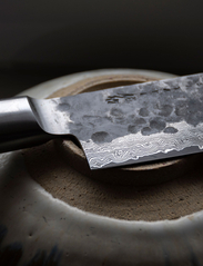 Satake - Kuro Damascus nakiri 18 cm - chef knives - brown and steel - 3