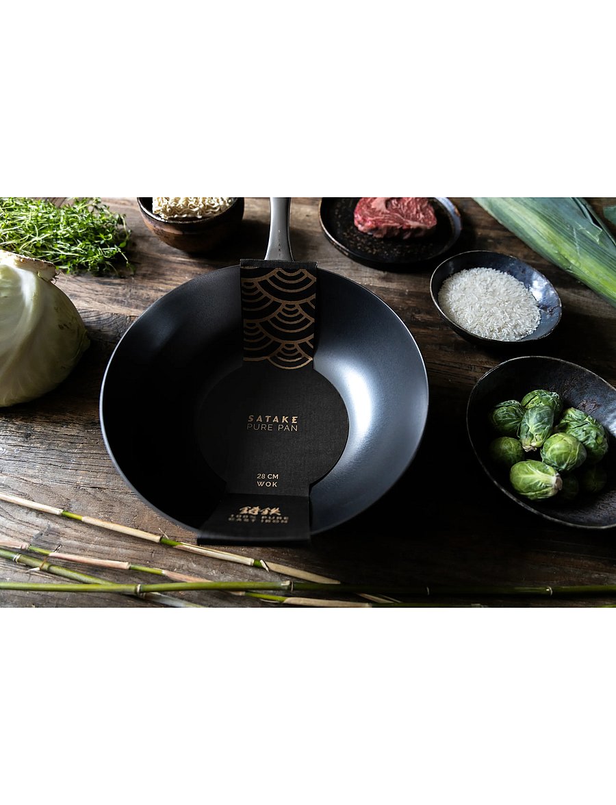 Satake - Pure Pan Wok 28cm - nach preis einkaufen - black - 2
