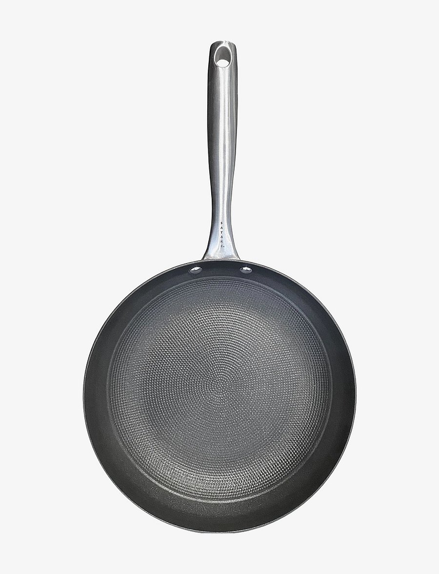 Satake - 28 cm lightweight cast iron with honeycomb pattern nonstick - black - 0