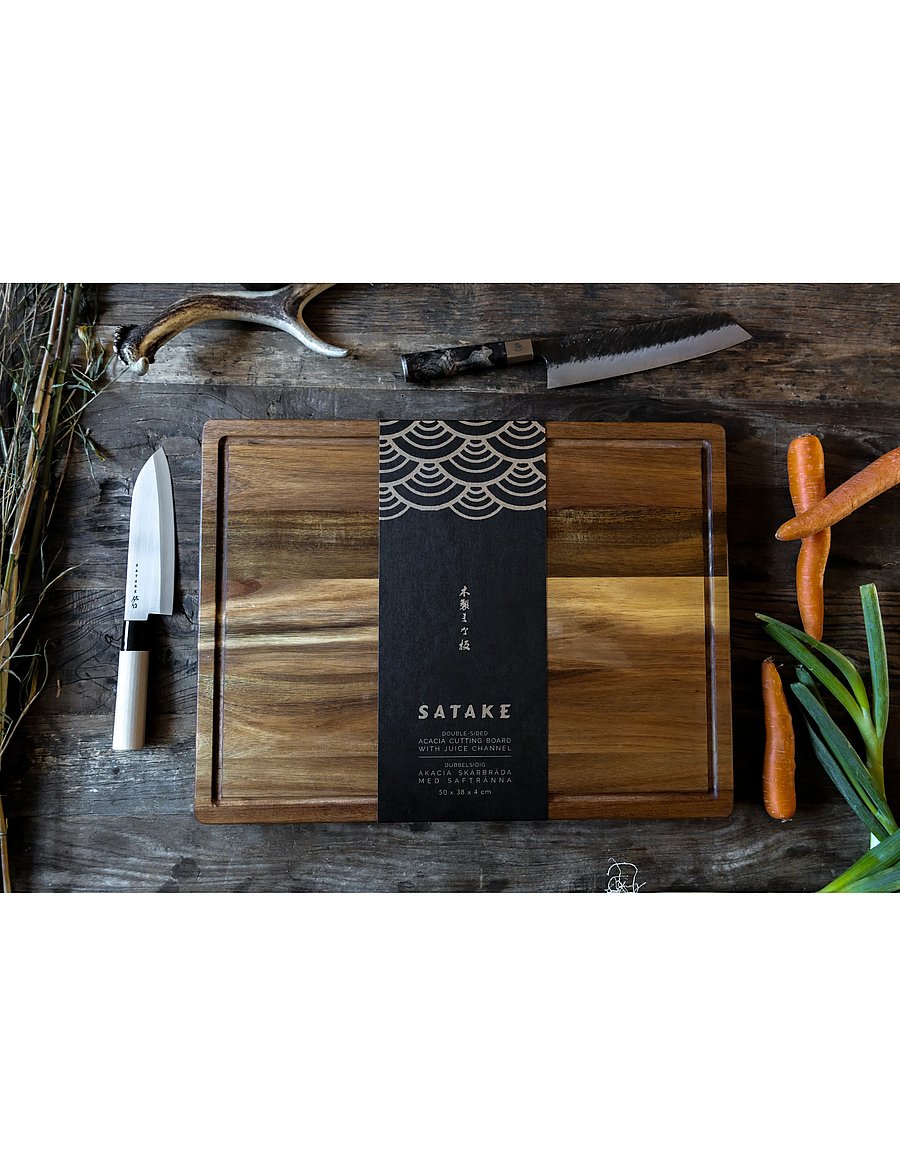 Satake - Cutting board Acacia oil finish 50.8x38.1x3.8cm - brown - 0