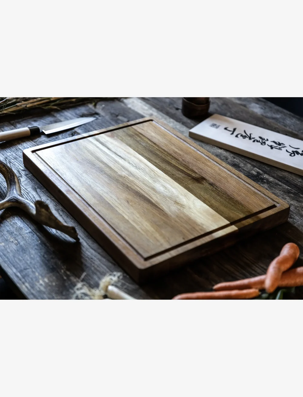 Satake - Cutting board Acacia oil finish 50.8x38.1x3.8cm - nach preis einkaufen - brown - 3