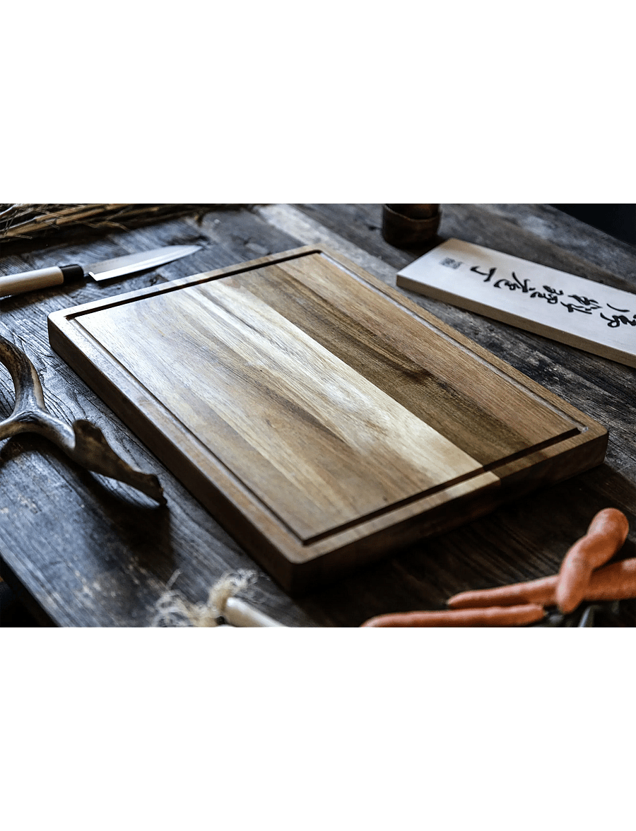 Satake - Cutting board Acacia oil finish 50.8x38.1x3.8cm - brown - 3