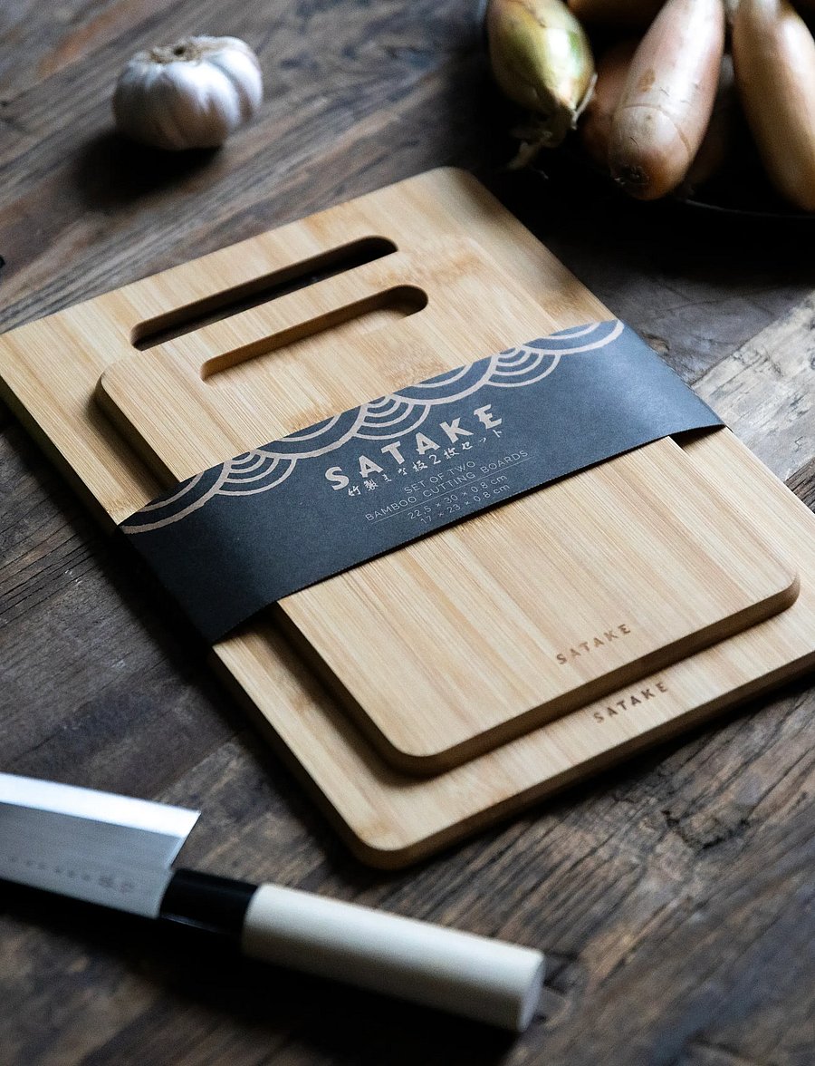 Satake - Cutting board Bamboo 2p - lõikelauad - brown - 3