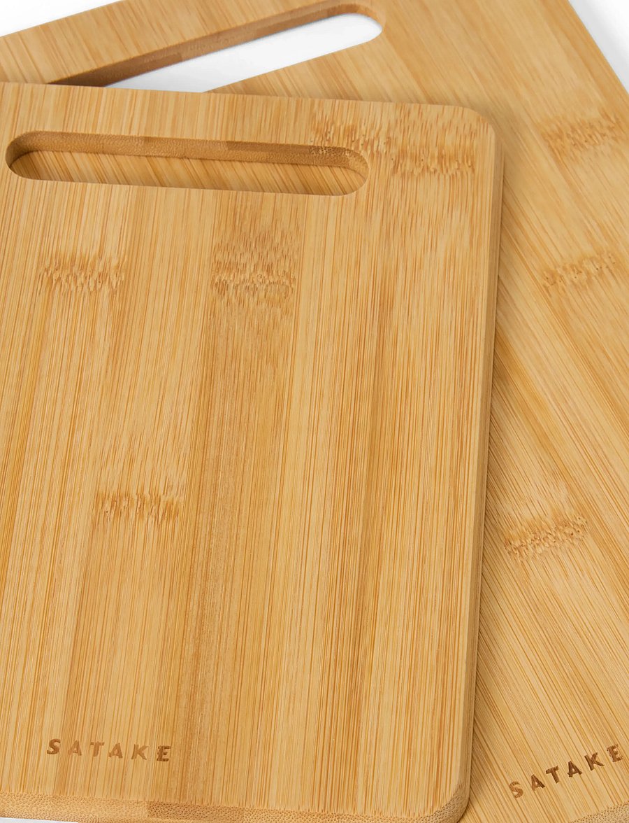 Satake - Cutting board Bamboo 2p - lõikelauad - brown - 5