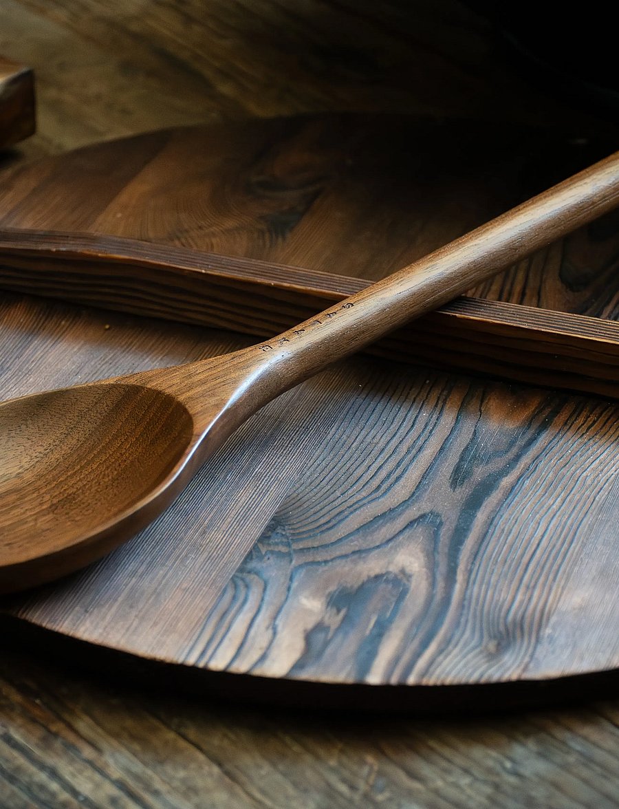 Satake - Serving spoon Walnut - löffel & schöpflöffel - brown - 0
