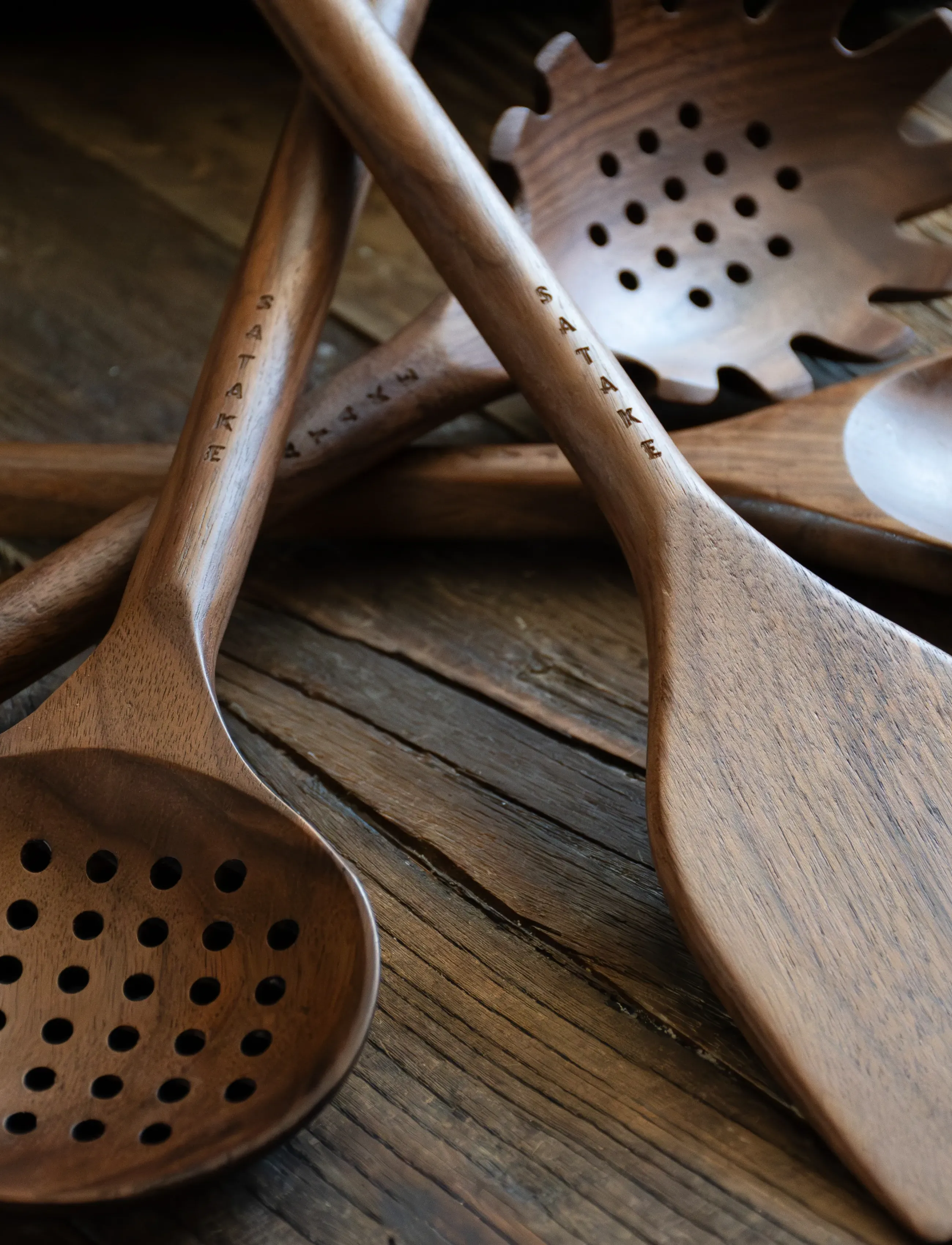Satake - Serving spoon Walnut - brown - 3