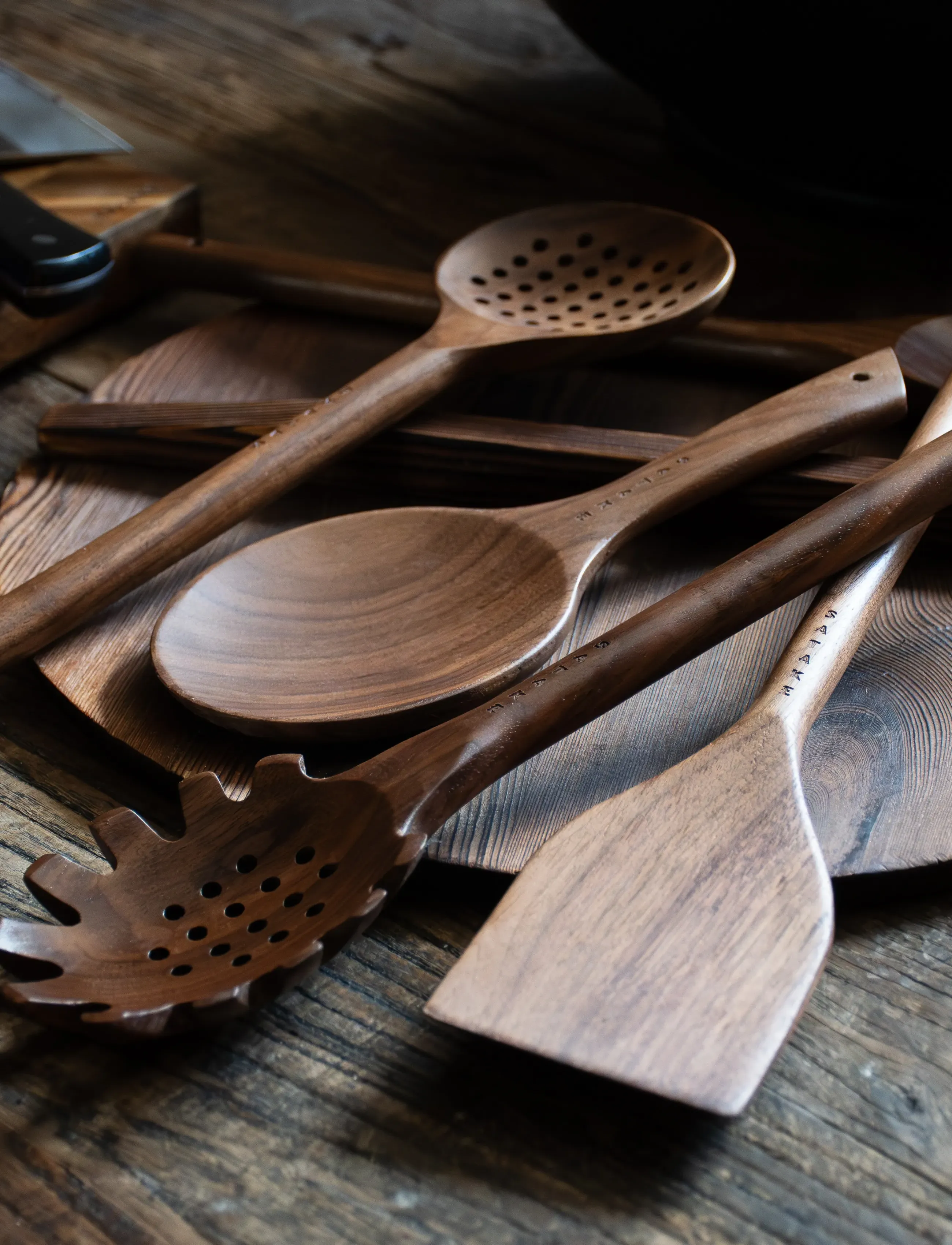 Satake - Serving spoon Walnut - brown - 4