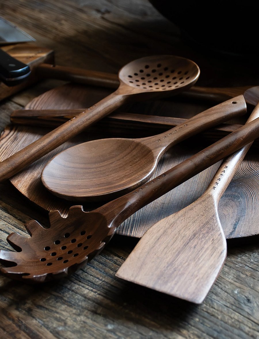 Satake - Serving spoon Walnut - löffel & schöpflöffel - brown - 4