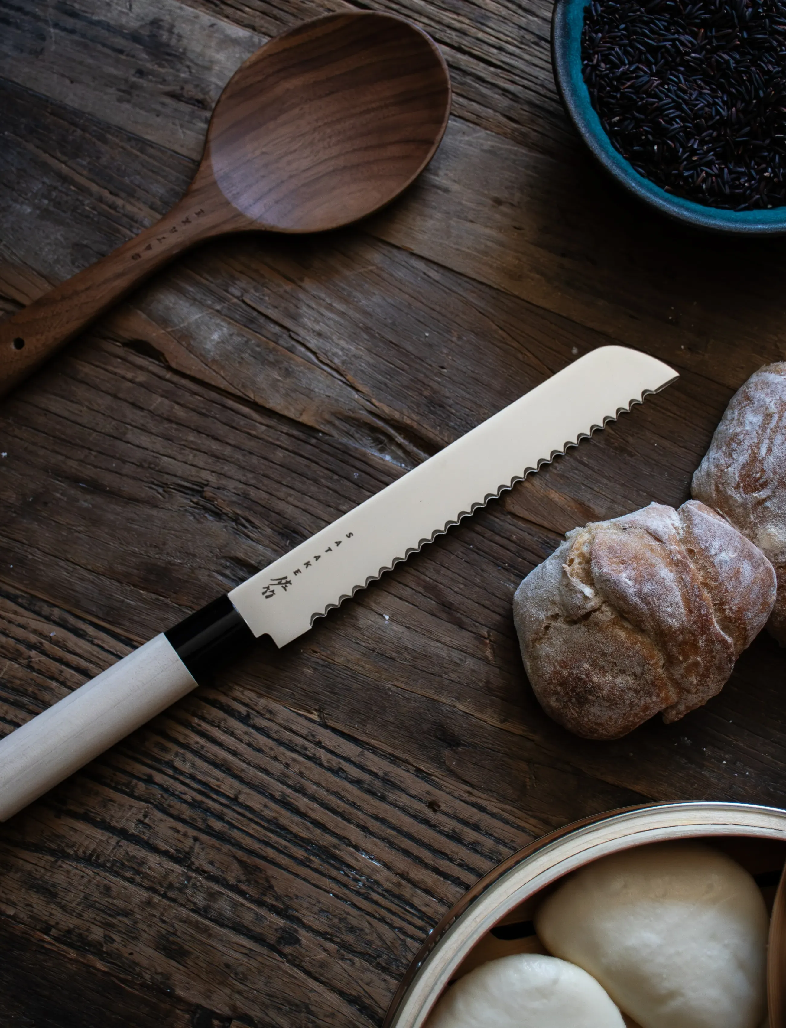Satake - Satake Houcho Breadknife 24 cm - beige - 2
