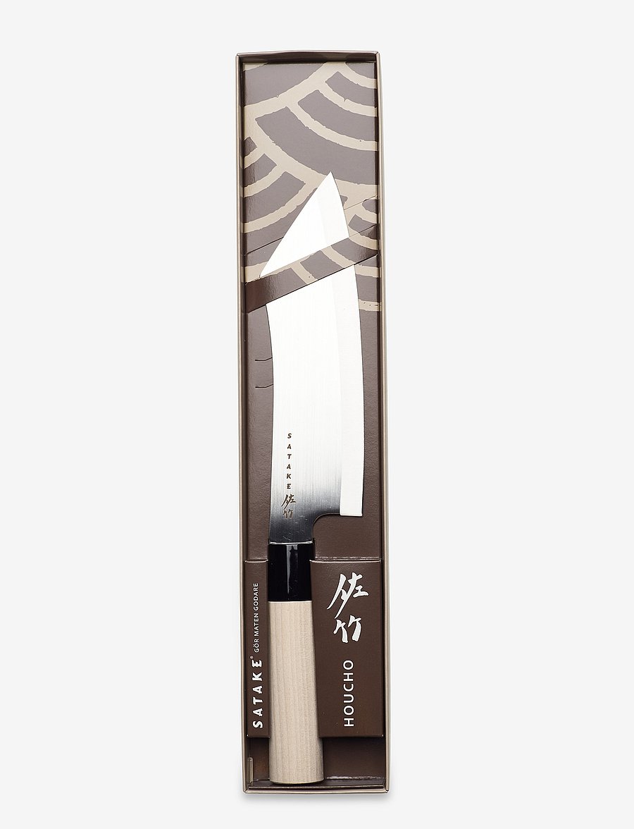 Satake - Hakata, 17 cm, magnolia handle - kokkahnífar - beige - 0
