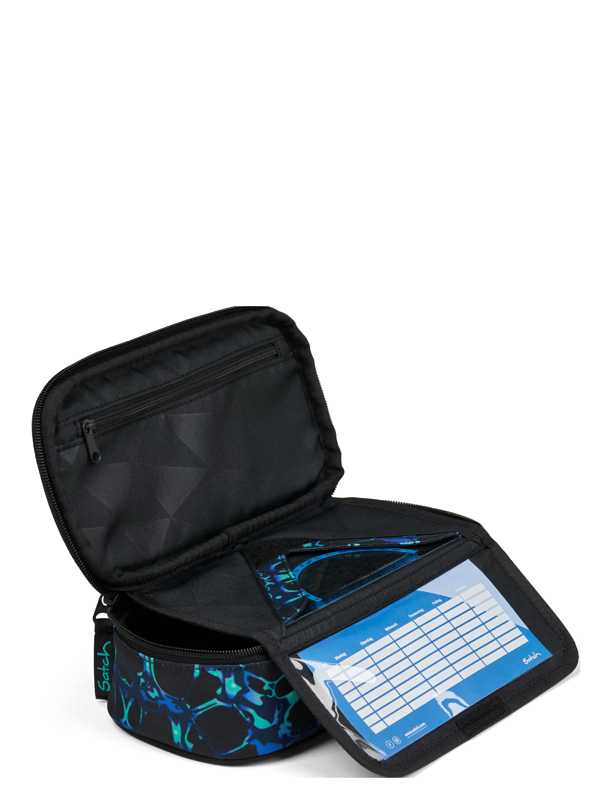 Satch - PENCILCASE - caleido blue - 2