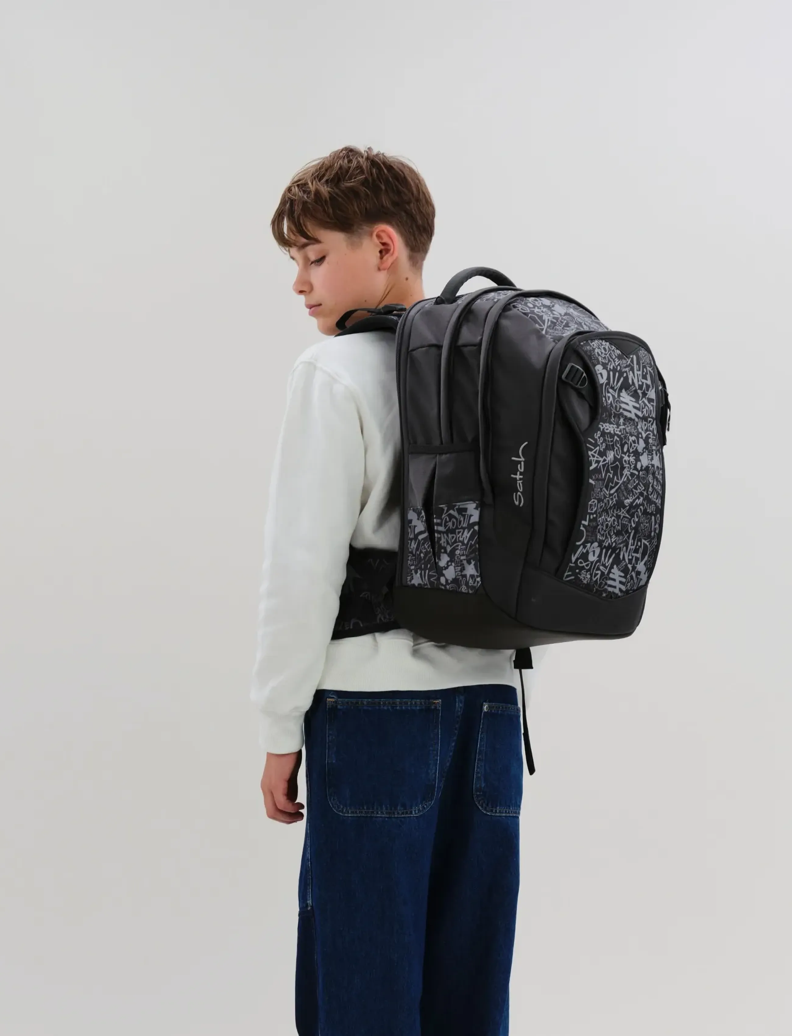 Satch Match Plus, 35 L, Bags, Schwarz - Backpacks, Kinder