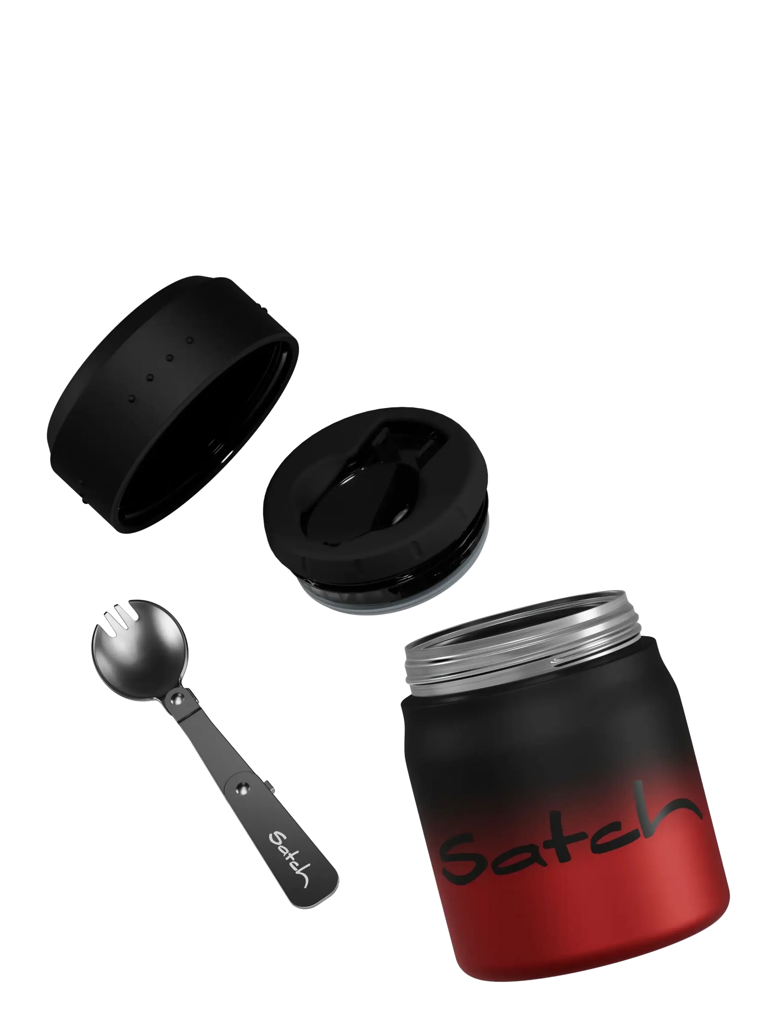 Satch - THERMO FOODCONTAINER - madkasser - black graffiti - 1