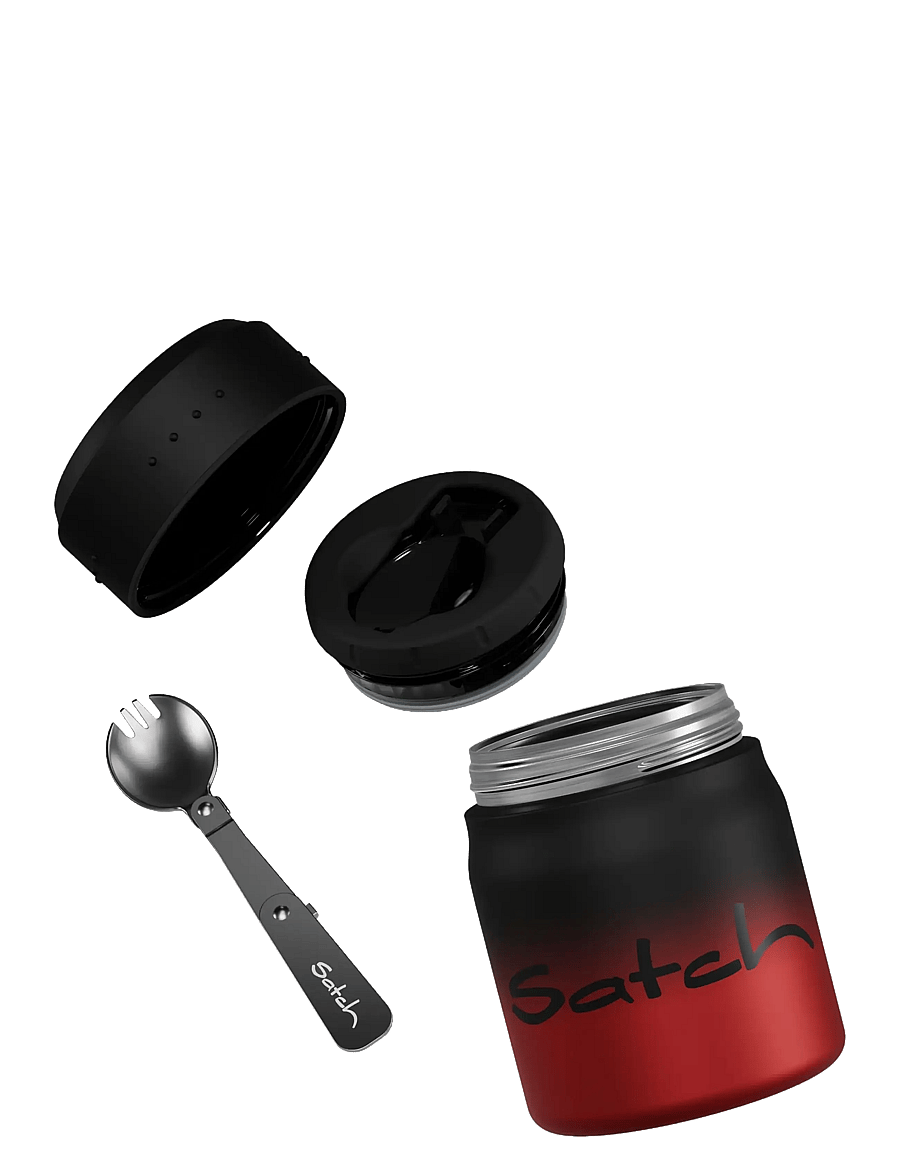Satch - THERMO FOODCONTAINER - brotdosen - black graffiti - 1