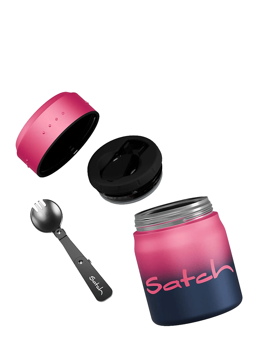 Satch - THERMO FOODCONTAINER - lunch trommel - pink graffiti - 1