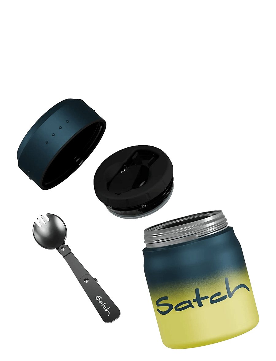 Satch - THERMO FOODCONTAINER - matlådor - blue graffiti - 4