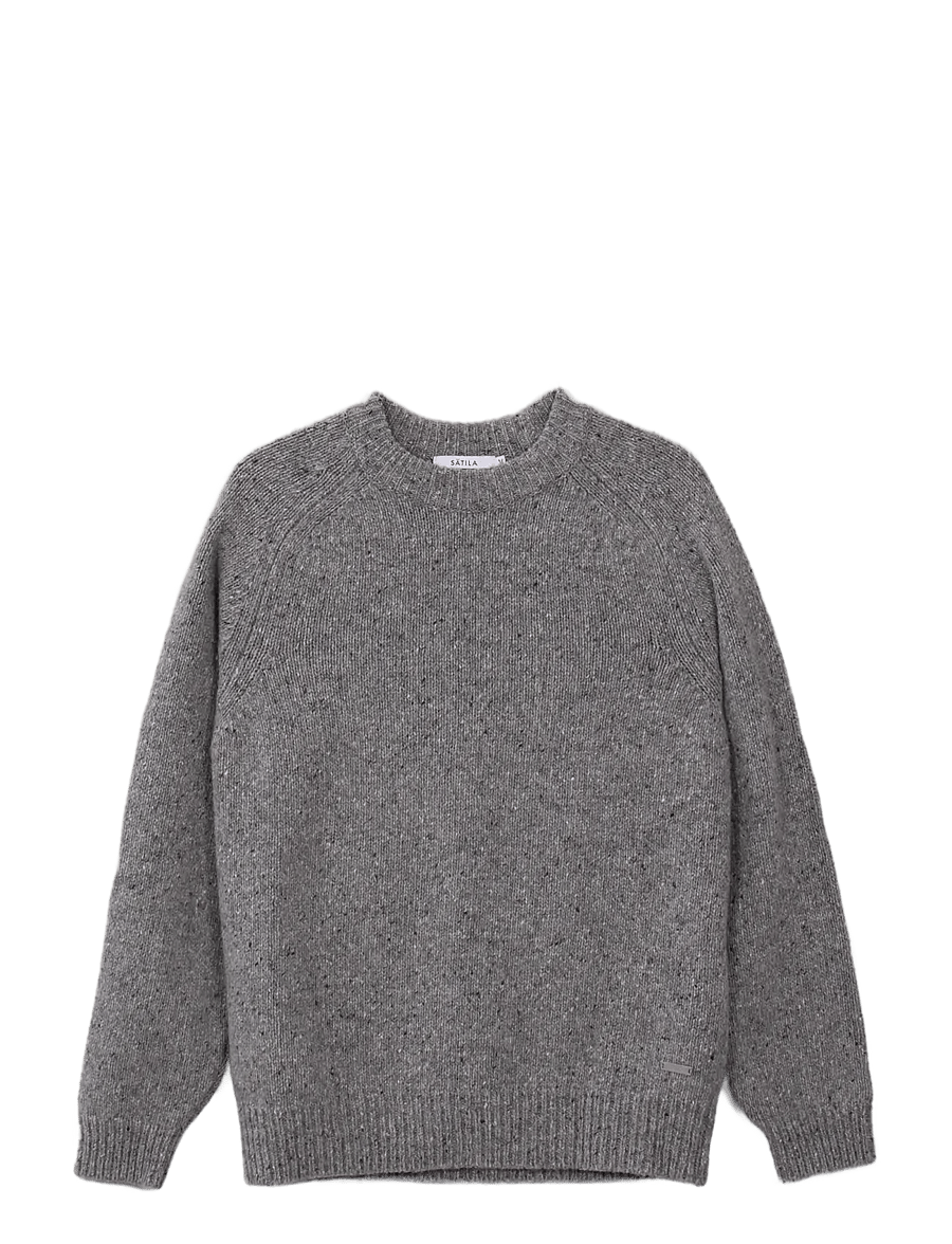 Sätila of Sweden - Dagsnäs sweater - round necks - grey melange - 1