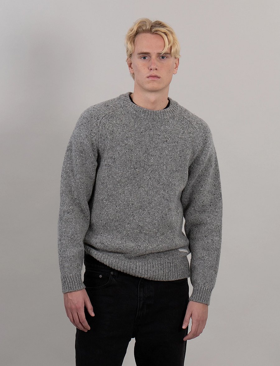 Sätila of Sweden - Dagsnäs sweater - round necks - grey melange - 0